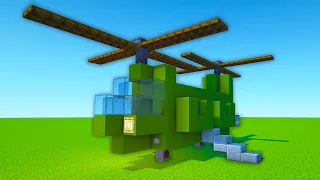 Minecraft Tutorial: How To Make An Army Helicopter