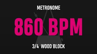 860 BPM 3/4 - Best Metronome (Sound : Wood block)