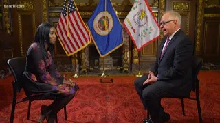 Gov. Tim Walz talks about tomorrow's State of the State