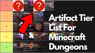 Minecraft Dungeons BEST Artifacts RANKED - Minecraft Dungeons Artifacts Tier List