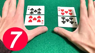 簡単トランプマジック集　7ネタ種明かし　7 Card Magic Tricks Tutorials.