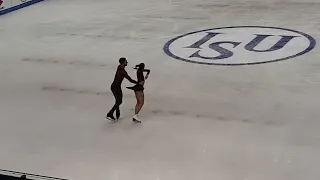 Gabriella Papadakis/Guillaume Cizeron Rhytm dance run-through - Grand prix Italy 2021