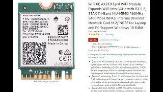 Upgrade Your Laptop to Wi-Fi 6E With A Intel AX210 M.2 Card