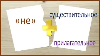 Правописание "НЕ" с существительными и прилагательными. Видеоурок. Русский язык