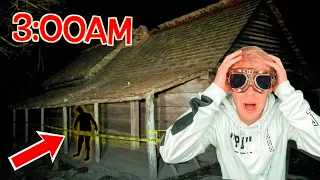 We Found An ABANDONED Cabin! At Night 3AM!