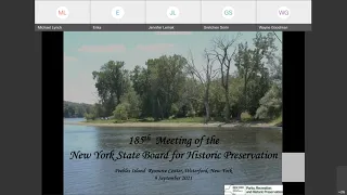 185th Meeting of the NYS Board for Historic Preservation | September 9, 2021