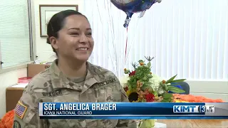 Military mom surprises kids after an overseas deployment