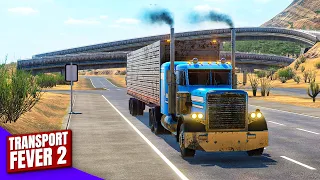 Building HIGHWAYS to Solve Traffic Problems between cities! — Transport Fever 2 (#21)