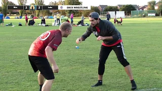 Sock Wrestling @ Glasto: Mac vs Luke