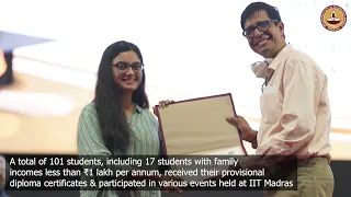 Students of IIT Madras BSc Programme receive provisional diploma certificate at IITM Paradox '22