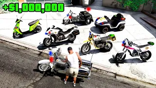 Collecting SECRET POLICE BIKES in GTA 5!