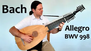 Bach BWV 998 Allegro played on the German baroque lute by Chris Hirst