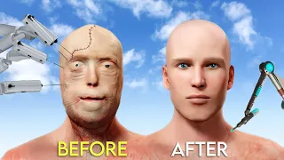 Face Transplant (Surgery) 3D Animation