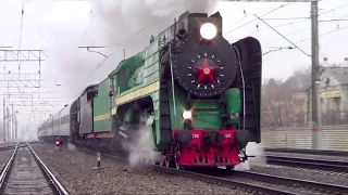 П36-0120 + ЛВ-0283 с поездом "Александр Невский"