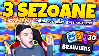 OPENING DIN 3 SEZOANE CU 30 ITEME NOI SI TOTI BRAWLERII DEBLOCATI! Brawl Stars