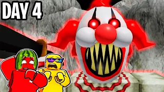 SURVIVE 4 DAYS in the CARNIVAL of TERROR IN ROBLOX