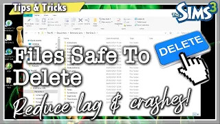 Delete These Cache & Junk Files To Reduce Lag & Crashes PC/Mac | The Sims 3 Tips and Tricks!