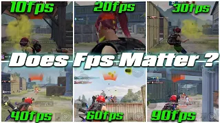 10 FPS vs 90 FPS Challenge | FPS MATTER? | 90fps v 60fps v 30fps Comparison | Mi 10t Pubg test