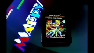 1981 Atari 2600 Missile Command Video Game on the Atari 2600+