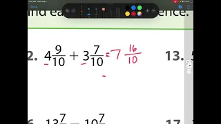 9-8 Model Addition and Subtraction of Mixed Numbers EnVision Math Grade 4