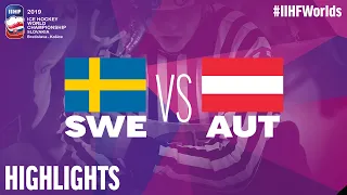 Sweden vs. Austria - Game Highlights - #IIHFWorlds 2019