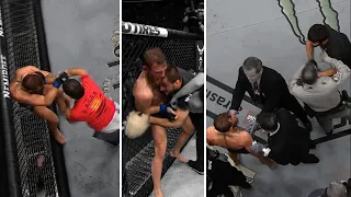 #ufc229 Khabib nurmagomedov destroying Conor Mcgregor (and his team)