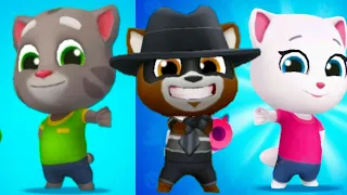 Talking Tom Splash Force Tom & Angela vs Roy Raccoon Boss FIGHT GAMEPLAY