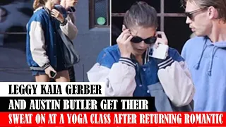 LEGGY KAIA GERBER AND AUSTIN BUTLER GET THEIR SWEAT ON AT A YOGA CLASS AFTER RETURNING ROMANTIC