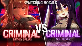 ◤Nightcore◢ ↬ Criminal [Switching Vocals]