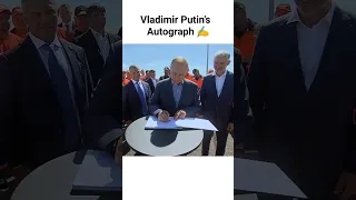 Vladimir Putin's Autograph ✍️🇷🇺 Putin Status #russia #putin #moscow #vladimirputin #ytshorts #shorts