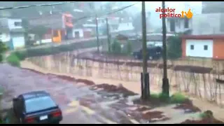 Crece nivel del río Papas por lluvias de este domingo