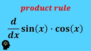 derivative of sin(x)cos(x) by product rule | derivatives | product rule