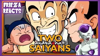 FRIEZA REACTS TO DRAGONSHORTZ EPISODE 1 TWO AND A HALF SAIYANS!