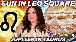 Sun in Leo Square Jupiter in Taurus 2023