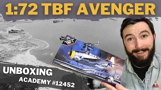 Unboxing Academy's 1/72 Scale TBF-1 Avenger