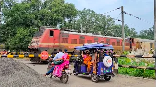 Public are Stuck at Railgate : Dangerous Speedy Intercity Express Furiously Skipping Out Railroad