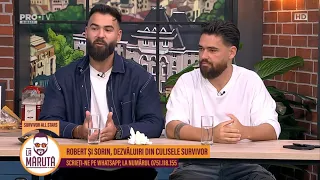 Robert și Sorin: „Mi-a trecut supărarea pe Zanni” SURVIVOR ALL STARS