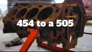 Parts to stroke a 454 into 505