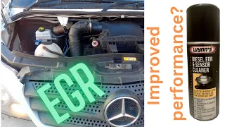 Mercedes Sprinter EGR Cleaning with WYNNS PROFESSIONAL EGR & SENSOR CLEANER 5 minute Campervan job