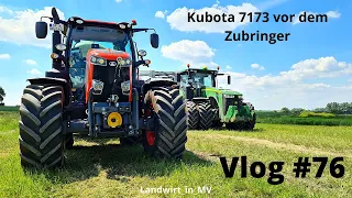 Vlog #76 Kubota 7173, Wie schlägt er sich vor dem Zubringer?