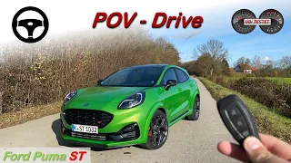 2021 Ford Puma ST  - high speed on german autobahn | Test - Review - POV Drive