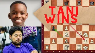 Tani Adewumi defeats Hikaru Nakamura!