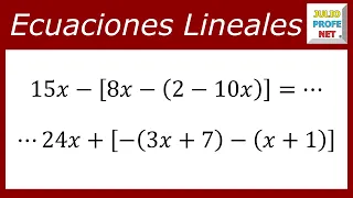 ECUACIONES LINEALES - Ejercicio 8