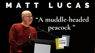 Matt Lucas reads a retort to a drunken argument about the theatre