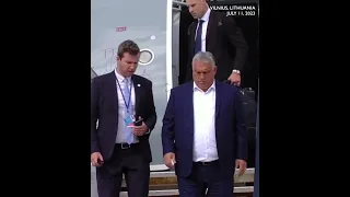 Hungary's Orban arrives in Vilnius for NATO summit