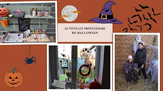 ACTIVITĂȚI MONTESSORI DE HALLOWEEN 2022 !