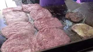 HUGE Large Burgers and Loads of Cheese. London Street Food, Chelsea