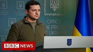 Ukraine's President Zelensky says Russia has bombed humanitarian aid convoys - BBC News