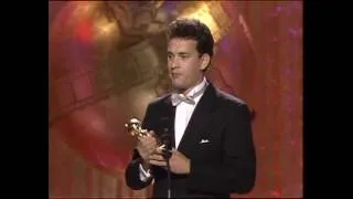 Tom Hanks Wins Best Actor Motion Picture Musical or Comedy - Golden Globes 1989