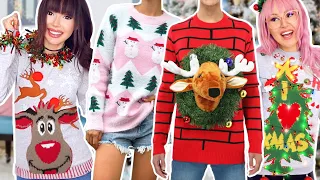 Die HÄSSLICHSTEN Weihnachts-Pullover ⚡️ BFF Battle | ViktoriaSarina